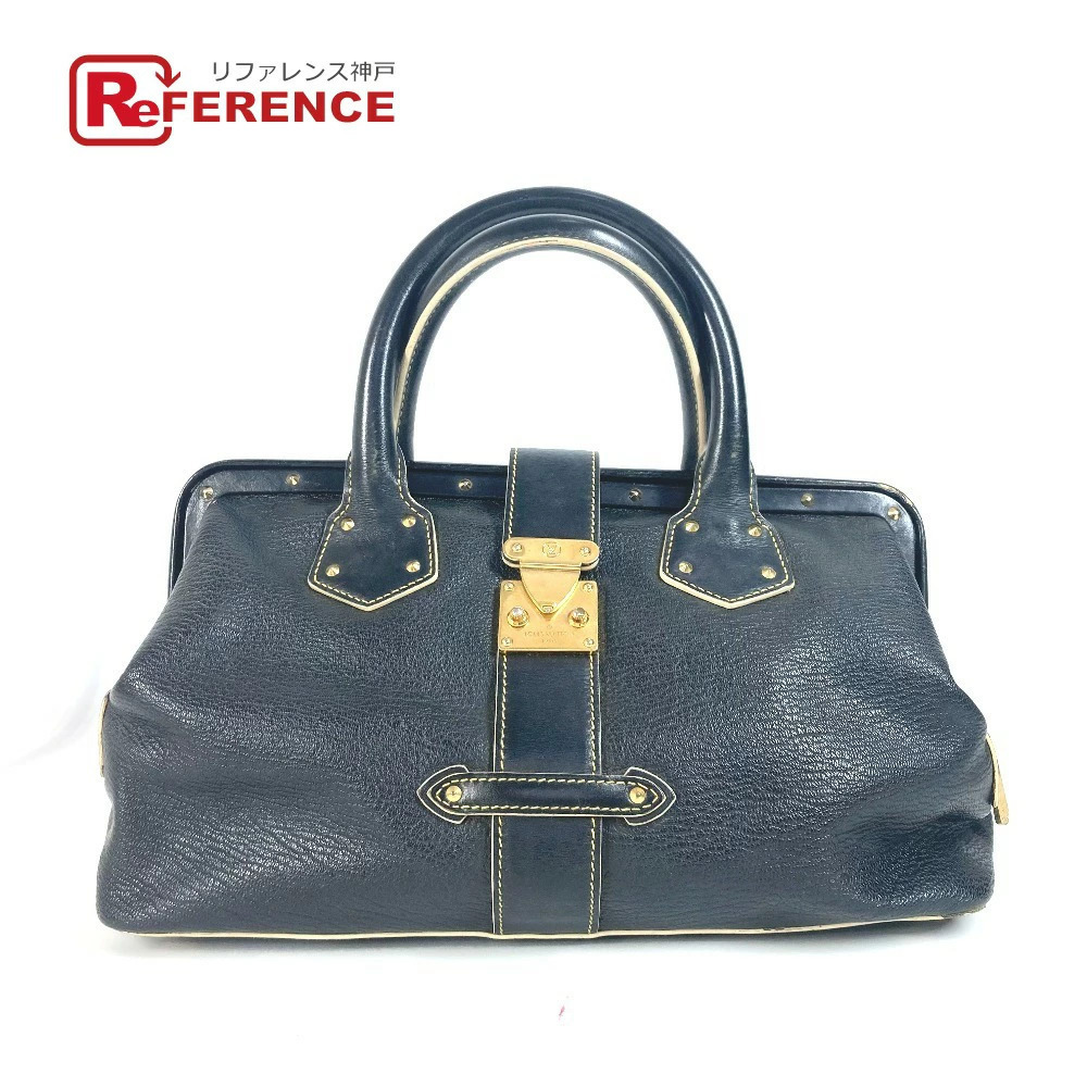 LOUIS VUITTON Suhali Ingenieux Studded Tote Bag Handbag Leather Black